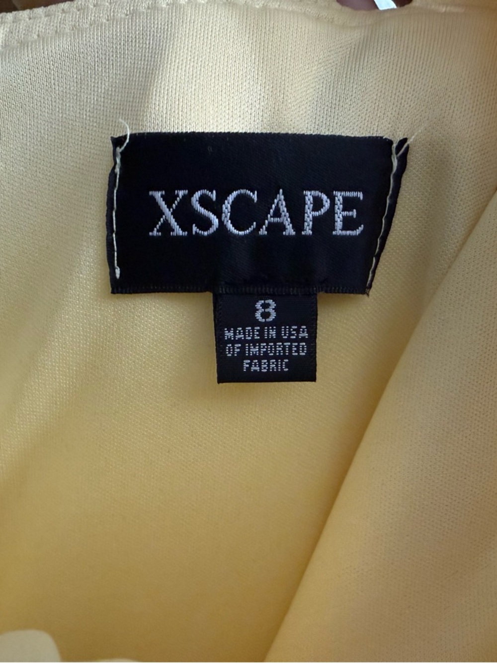 Xscape Pale Yellow High-Low Ruffle Skirt - Picture 4 of 5